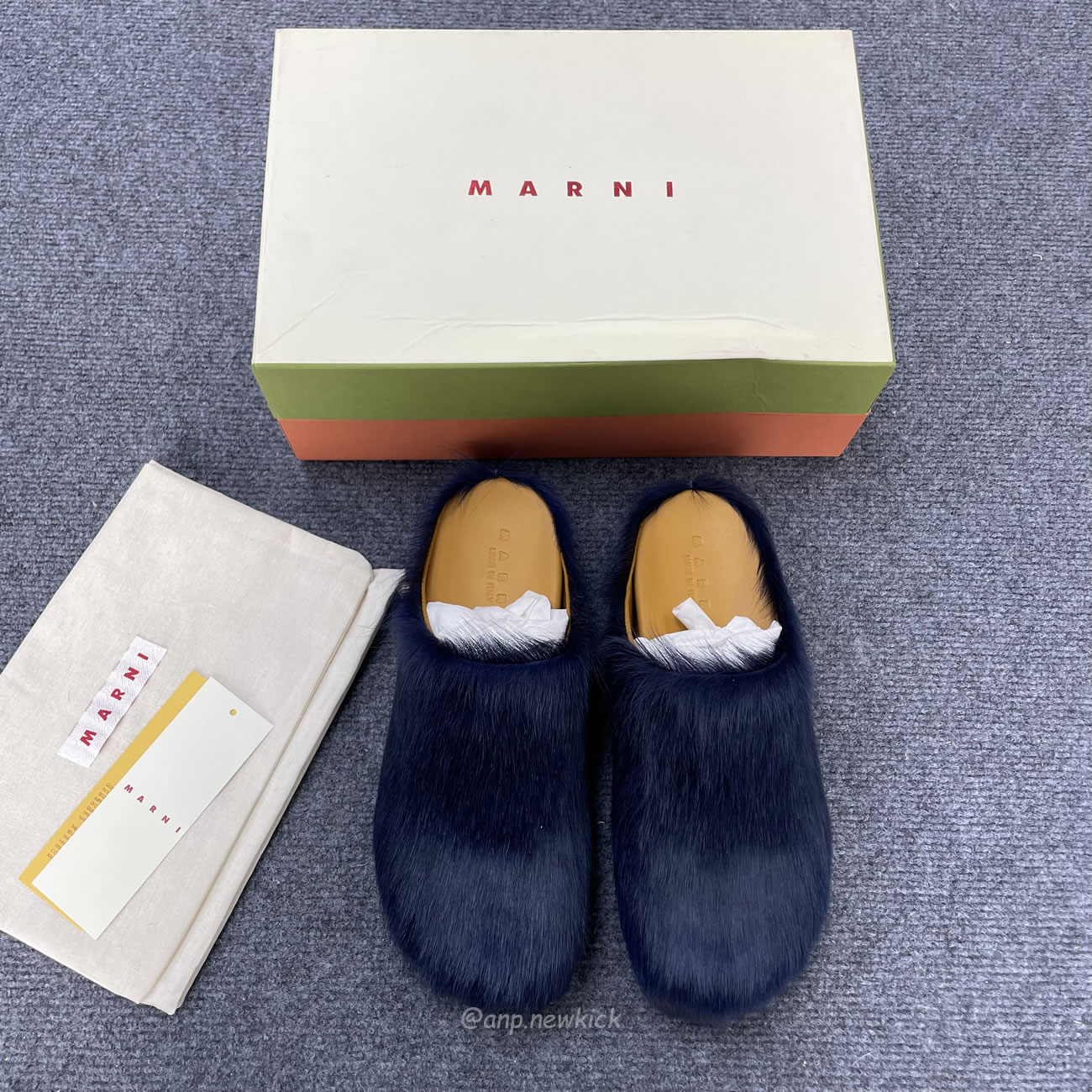 Marni Fussbet Sabot Calf Hair Slippers (4) - newkick.org